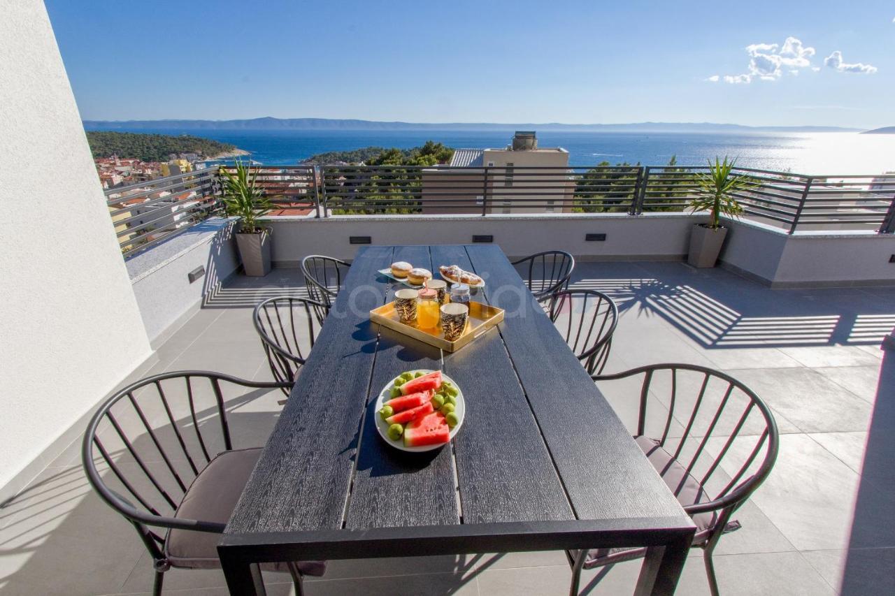 Penthouse With Panoramic View Ally Makarská Exteriér fotografie