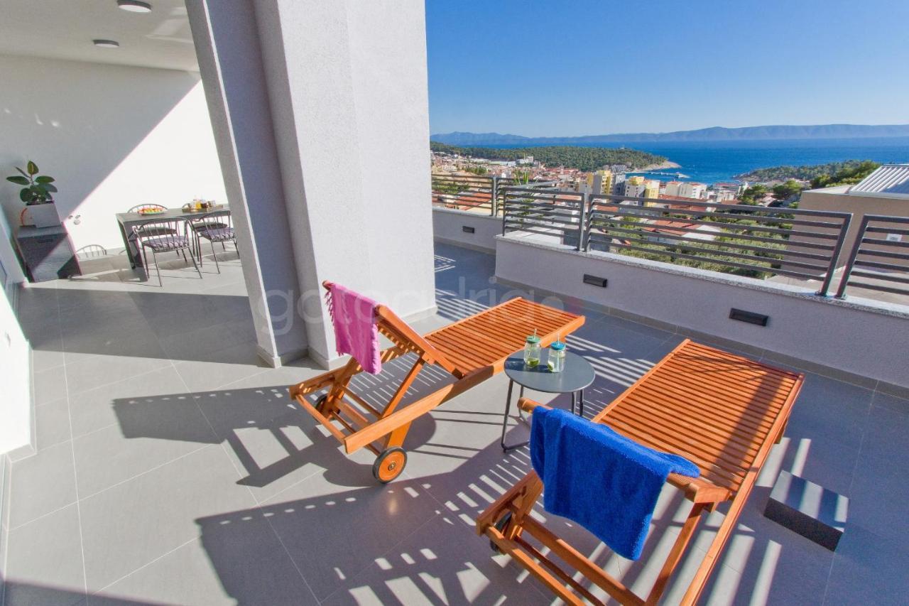 Penthouse With Panoramic View Ally Makarská Exteriér fotografie