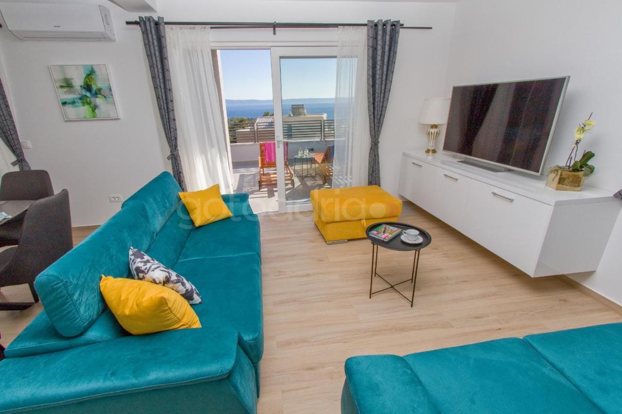 Penthouse With Panoramic View Ally Makarská Exteriér fotografie